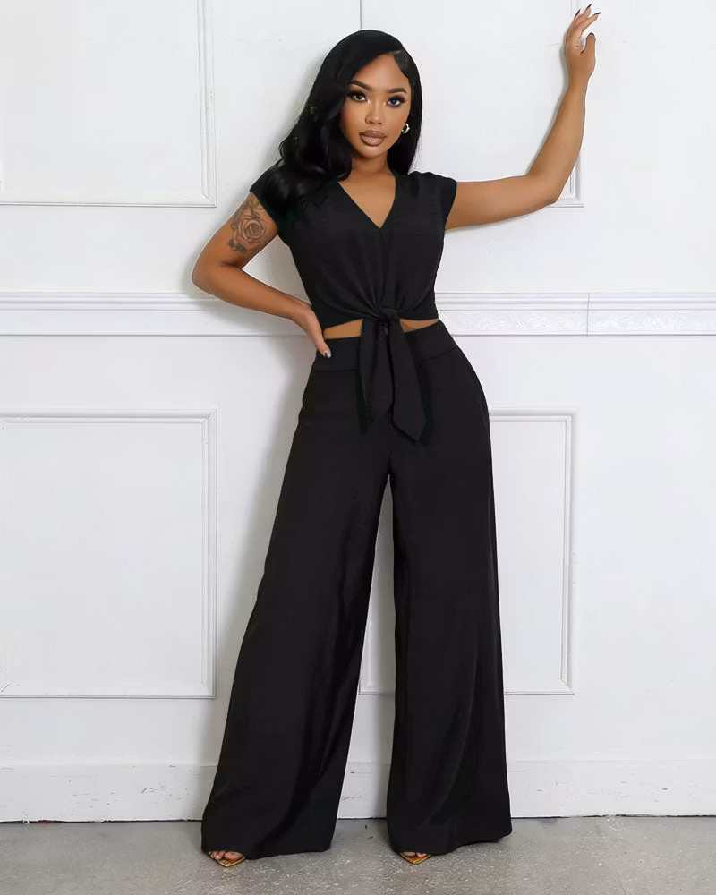 Cap Sleeve Pant Set - cutemingle