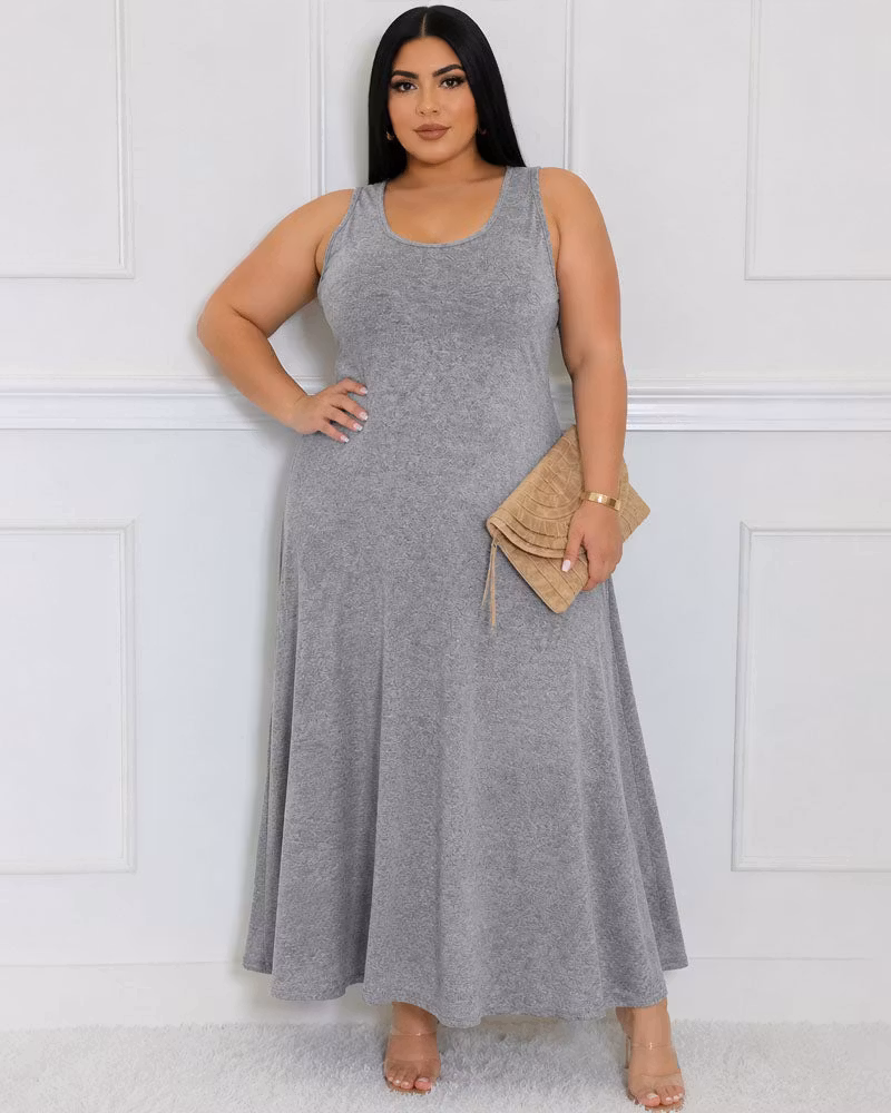 Noir Solstice Sleeveless Maxi Dress - cutemingle