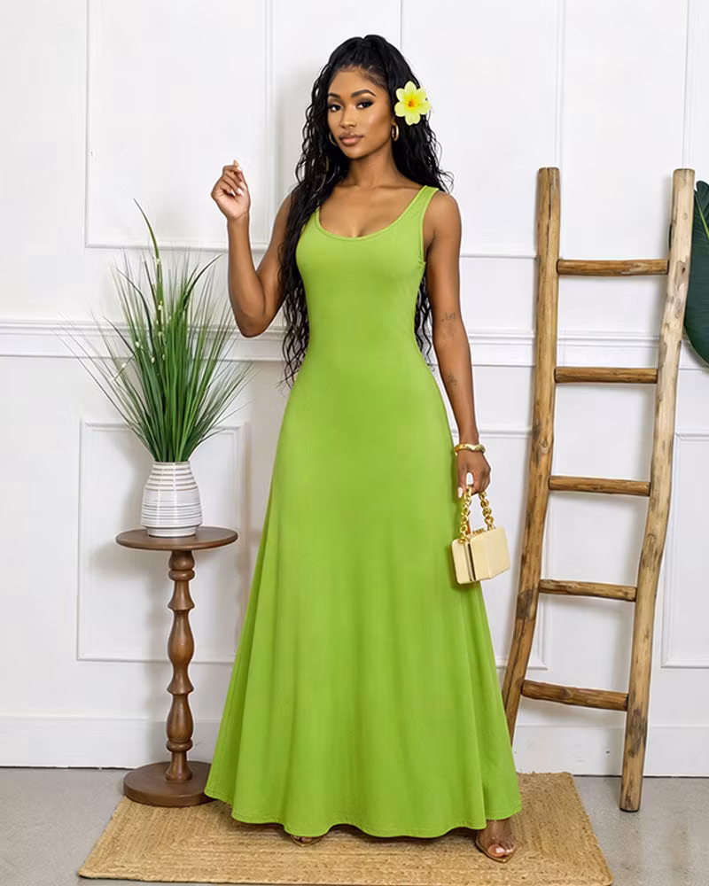 Noir Solstice Sleeveless Maxi Dress - cutemingle