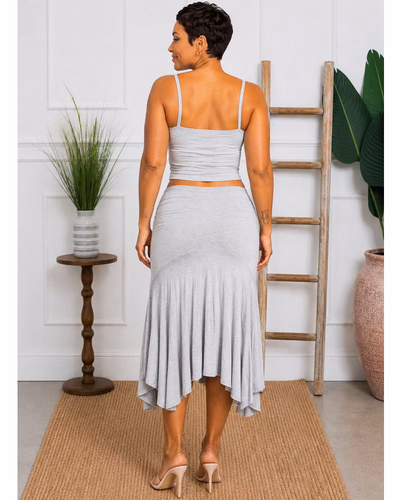 Dressing Up Ruched Skirt Set - cutemingle