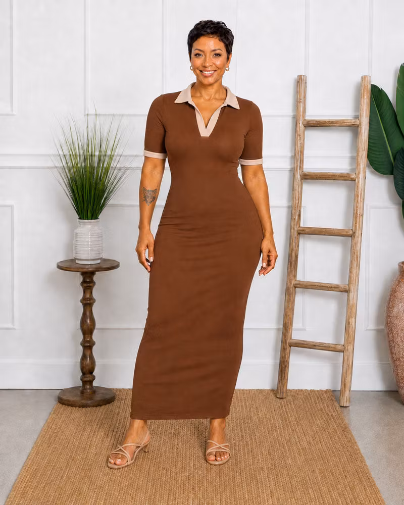Club Hours Polo Maxi Dress - cutemingle
