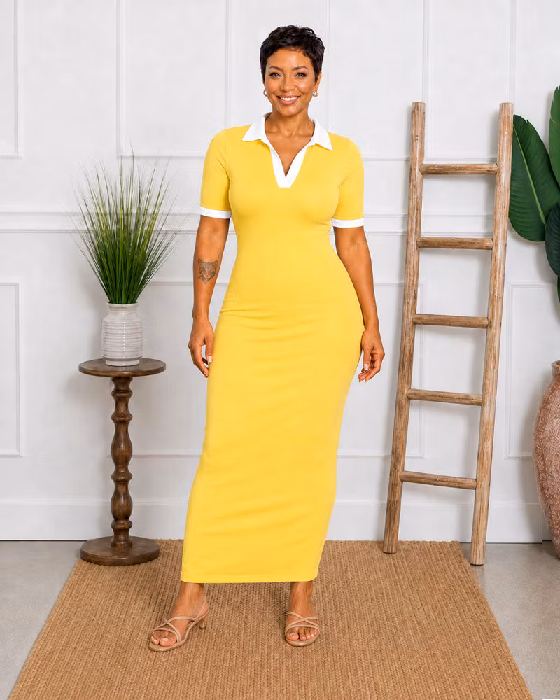 Club Hours Polo Maxi Dress - cutemingle
