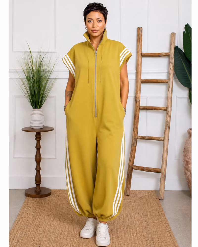 Rana Zip-Front Jumpsuit - cutemingle