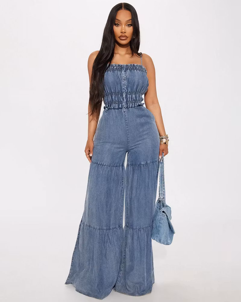 Blue Hour Denim Jumpsuit - cutemingle