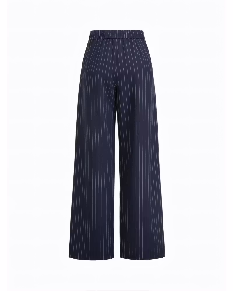 Stephanie Pinstripe Pant Set - cutemingle