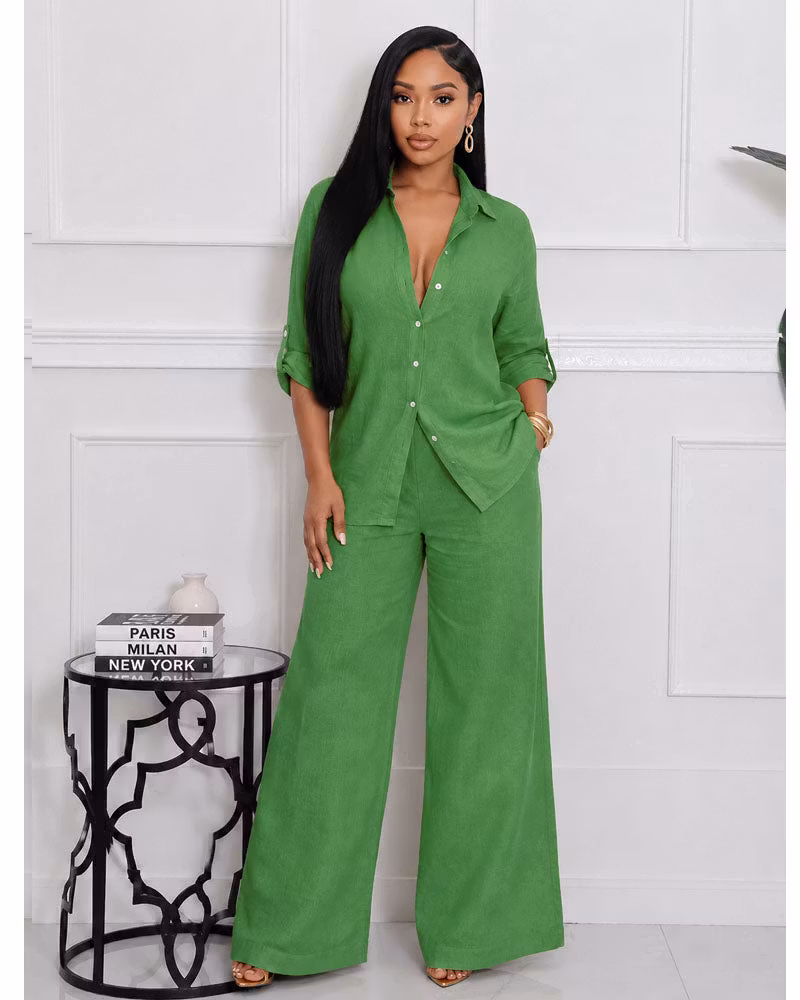 Brielle 2 Piece Linen Set - cutemingle