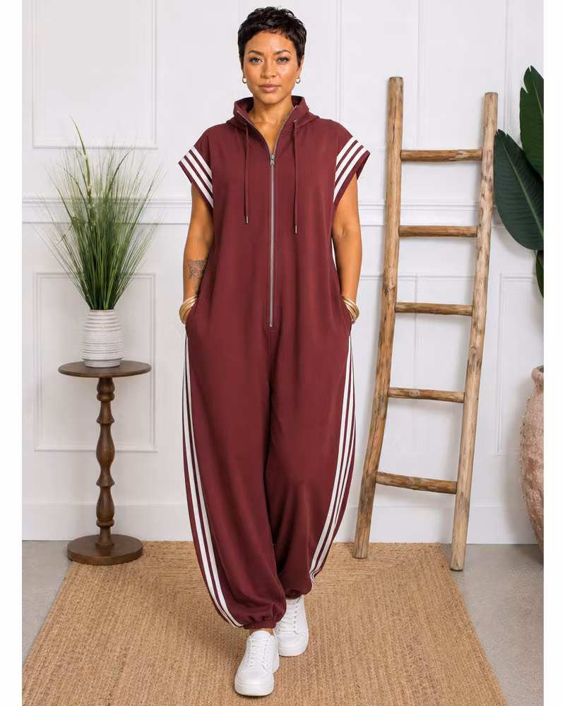 Rana Zip-Front Jumpsuit - cutemingle