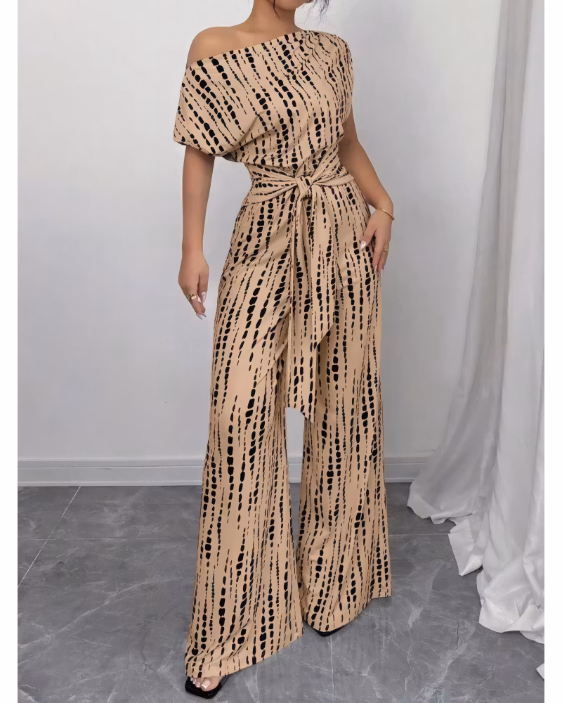 Slanted Ease Wide-Leg Jumpsuit - cutemingle