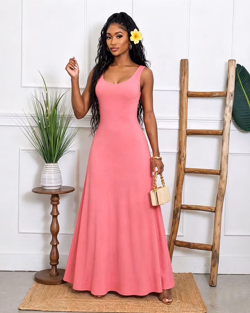 Noir Solstice Sleeveless Maxi Dress - cutemingle