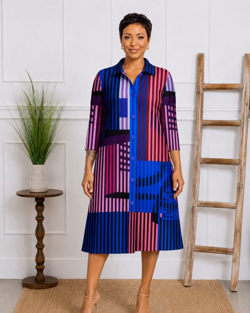 Grande Dame Pleaded Bounce Dress - cutemingle