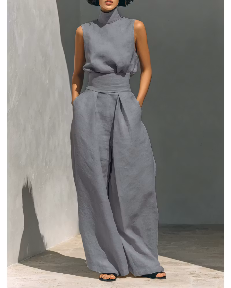 The Sandstone Linen Set - cutemingle