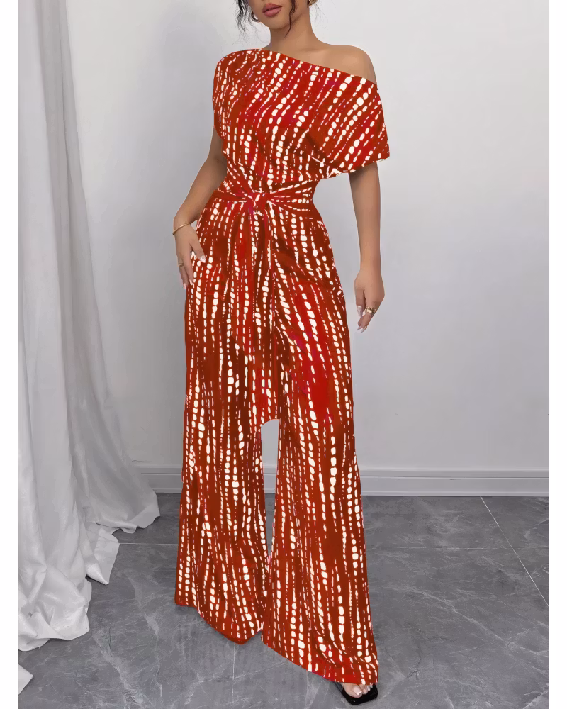 Slanted Ease Wide-Leg Jumpsuit - cutemingle