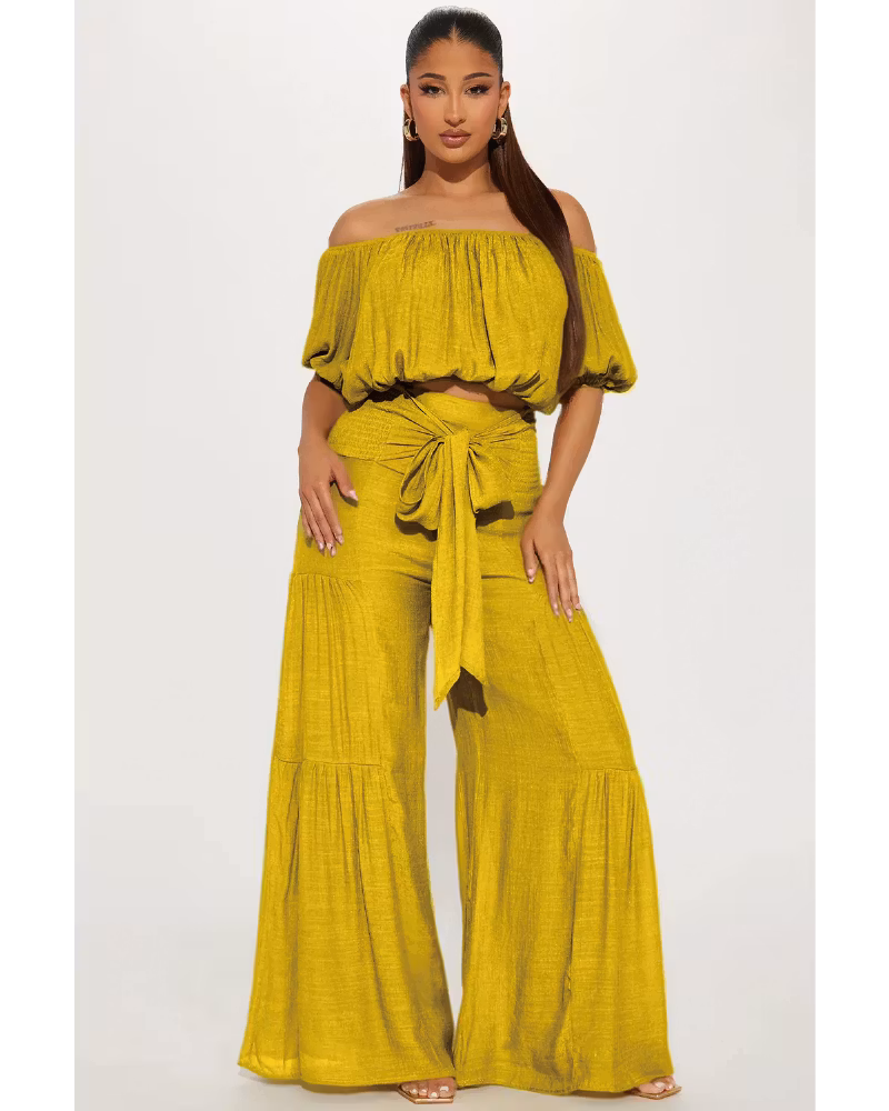 Take Me On A Vacay Pant Set - cutemingle