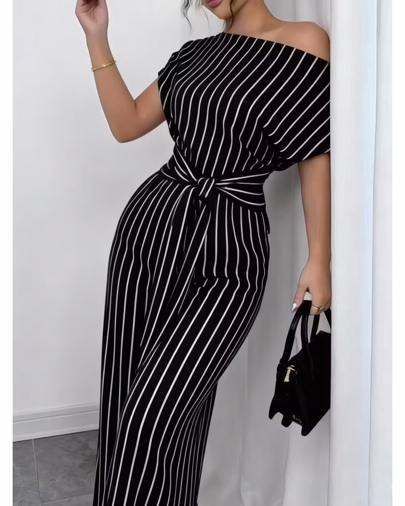 Slanted Ease Wide-Leg Jumpsuit - cutemingle