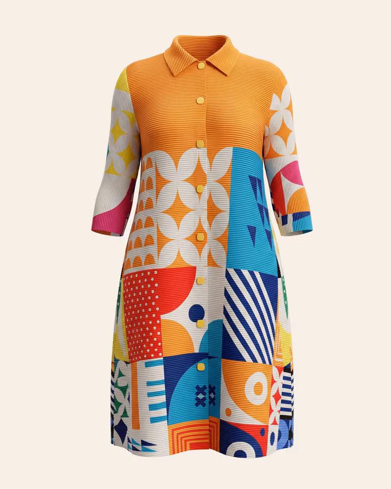 Grande Dame Pleaded Bounce Dress - cutemingle