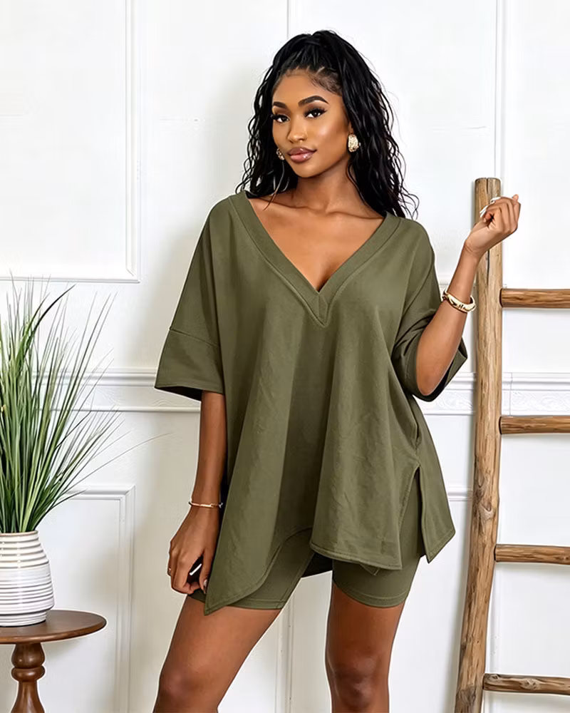 Serene Biker Short Set - cutemingle