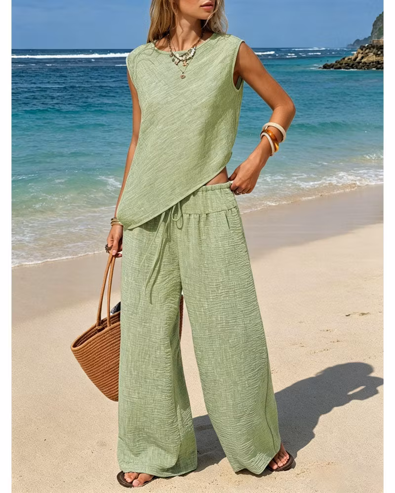 Coastal Drift Pants Set - cutemingle