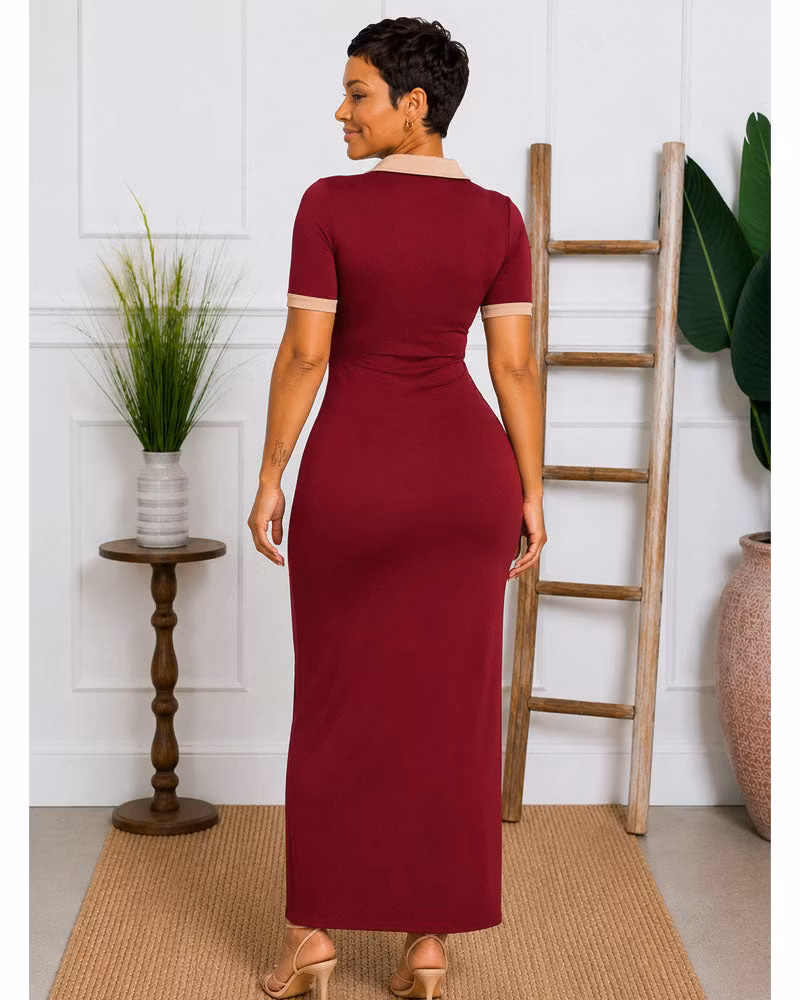 Club Hours Polo Maxi Dress - cutemingle