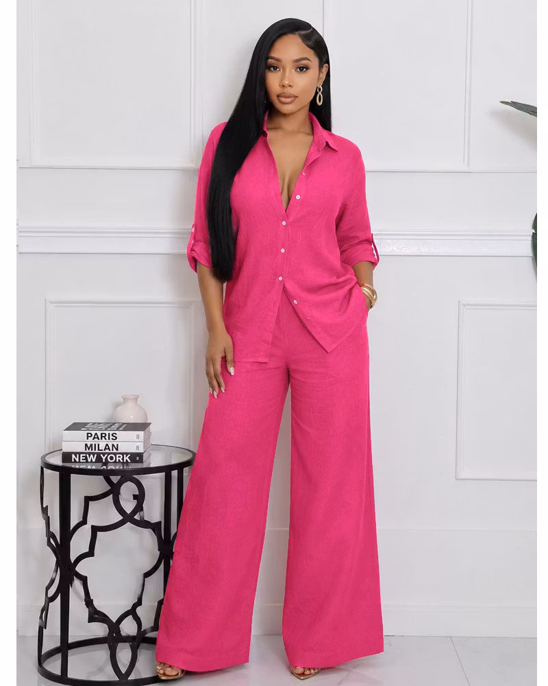 Brielle 2 Piece Linen Set - cutemingle