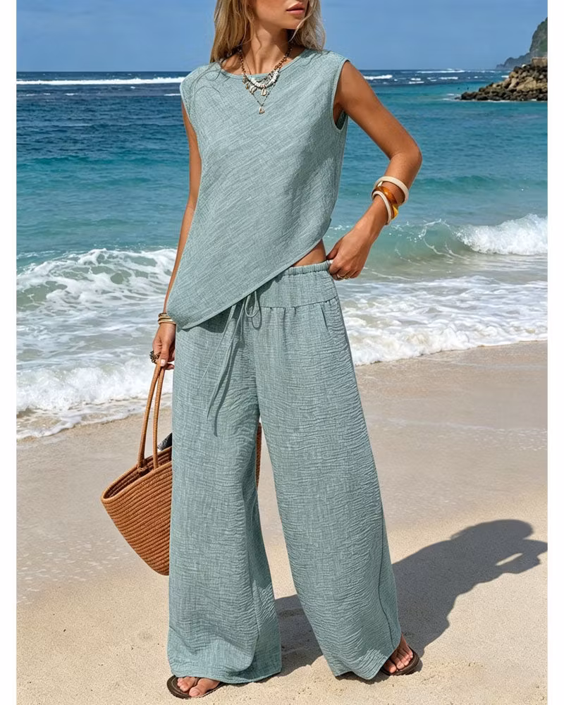 Coastal Drift Pants Set - cutemingle