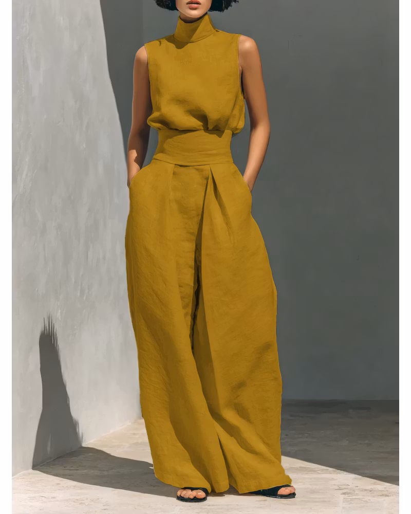 The Sandstone Linen Set - cutemingle