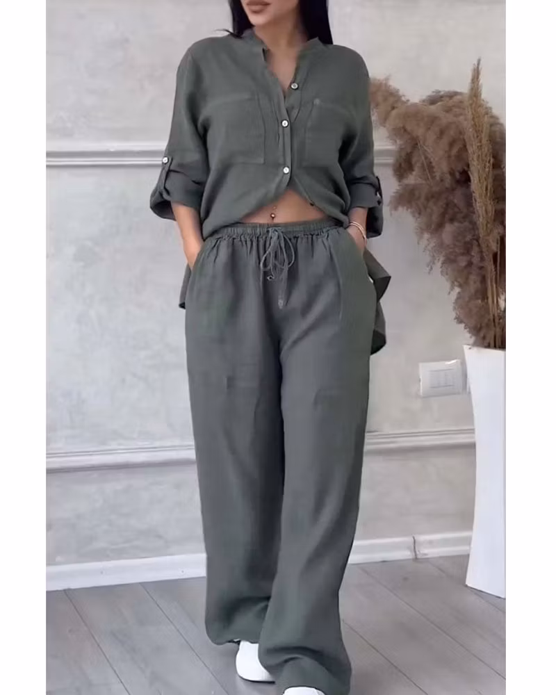 Brielle 2 Piece Linen Set - cutemingle