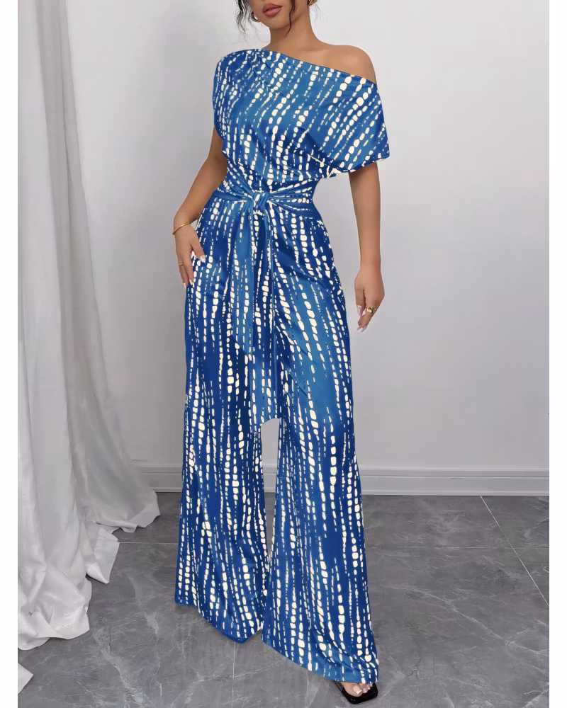 Slanted Ease Wide-Leg Jumpsuit - cutemingle