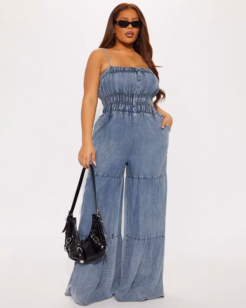 Blue Hour Denim Jumpsuit - cutemingle