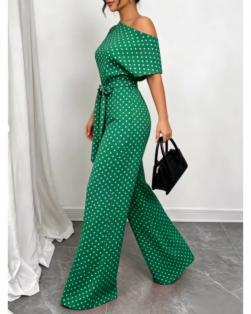 Slanted Ease Wide-Leg Jumpsuit - cutemingle