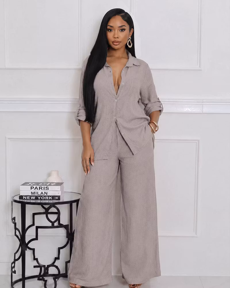 Brielle 2 Piece Linen Set - cutemingle