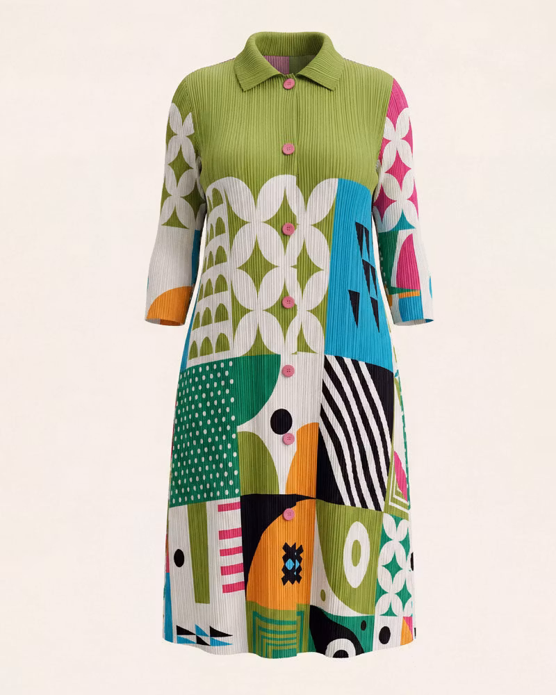 Grande Dame Pleaded Bounce Dress - cutemingle