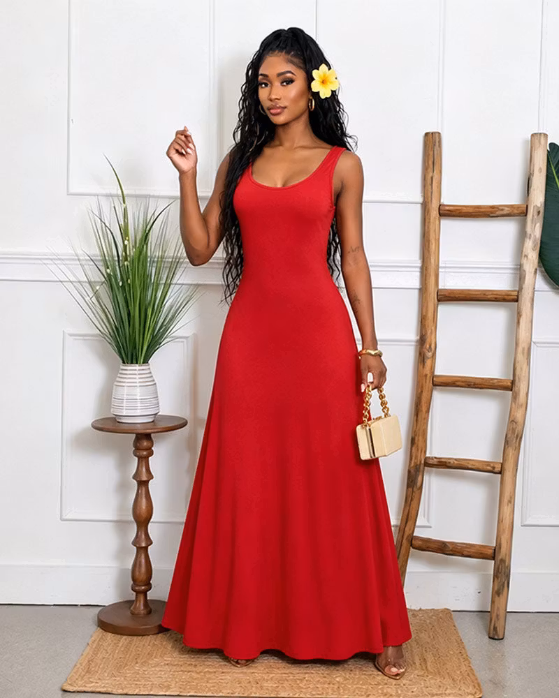 Noir Solstice Sleeveless Maxi Dress - cutemingle