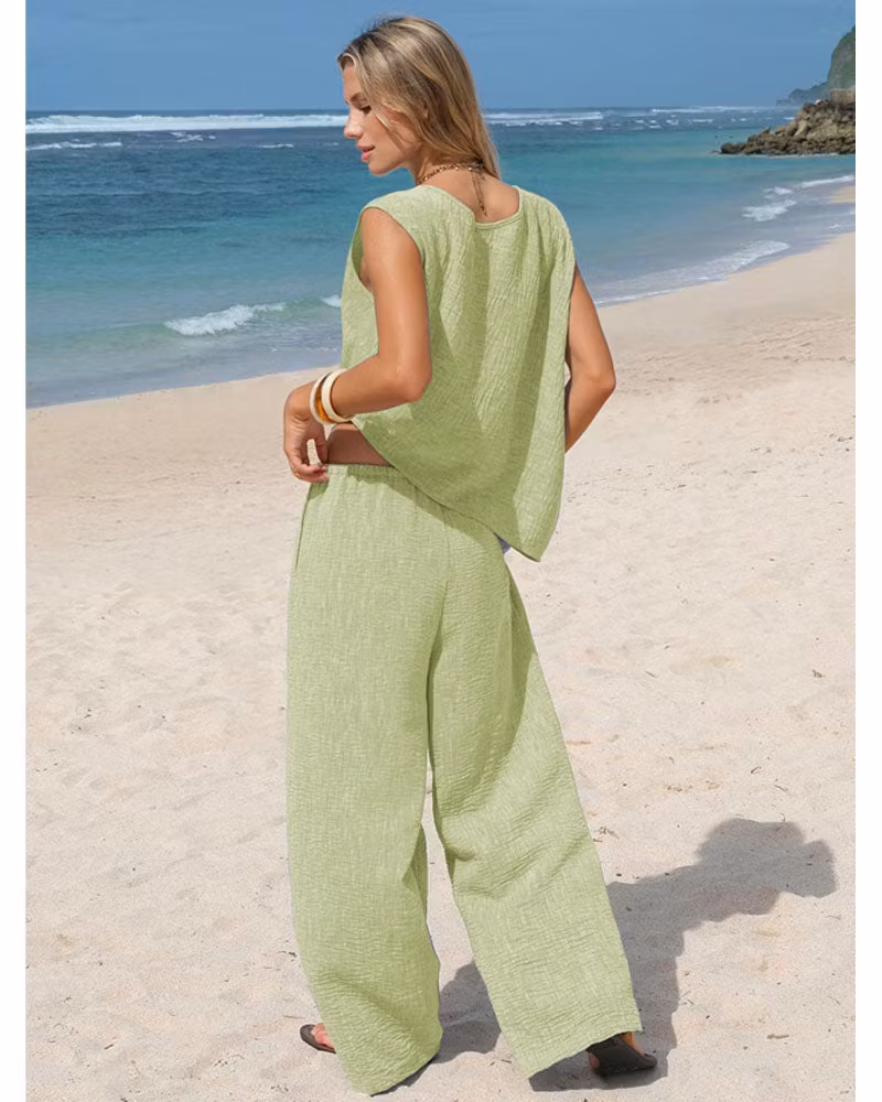 Coastal Drift Pants Set - cutemingle