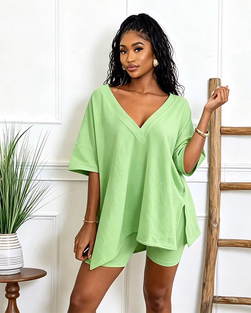Serene Biker Short Set - cutemingle