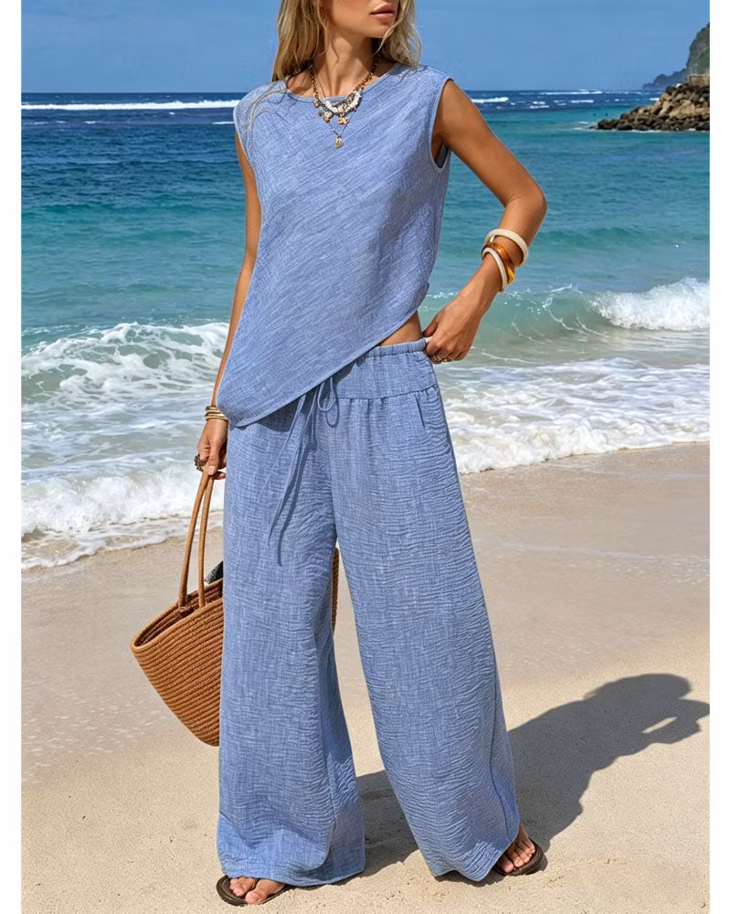 Coastal Drift Pants Set - cutemingle