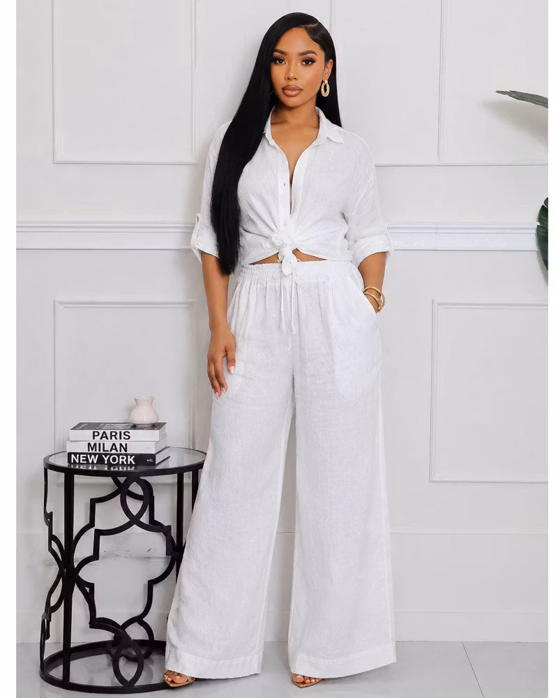 Brielle 2 Piece Linen Set - cutemingle