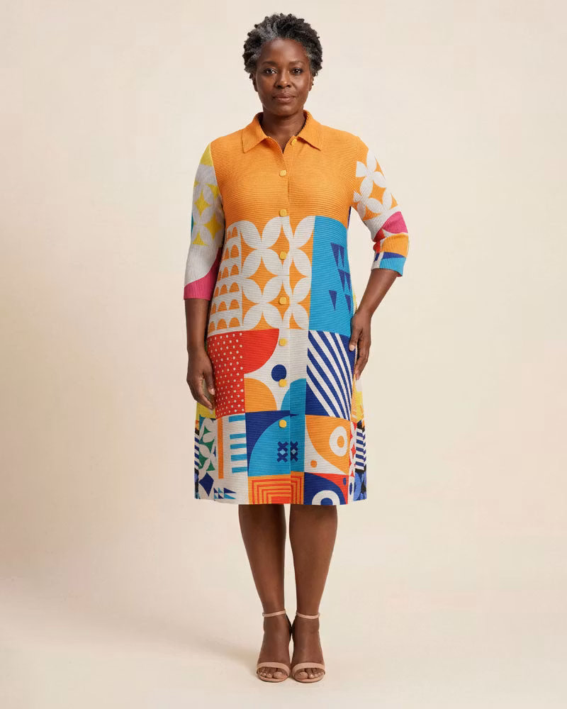 Grande Dame Pleaded Bounce Dress - cutemingle