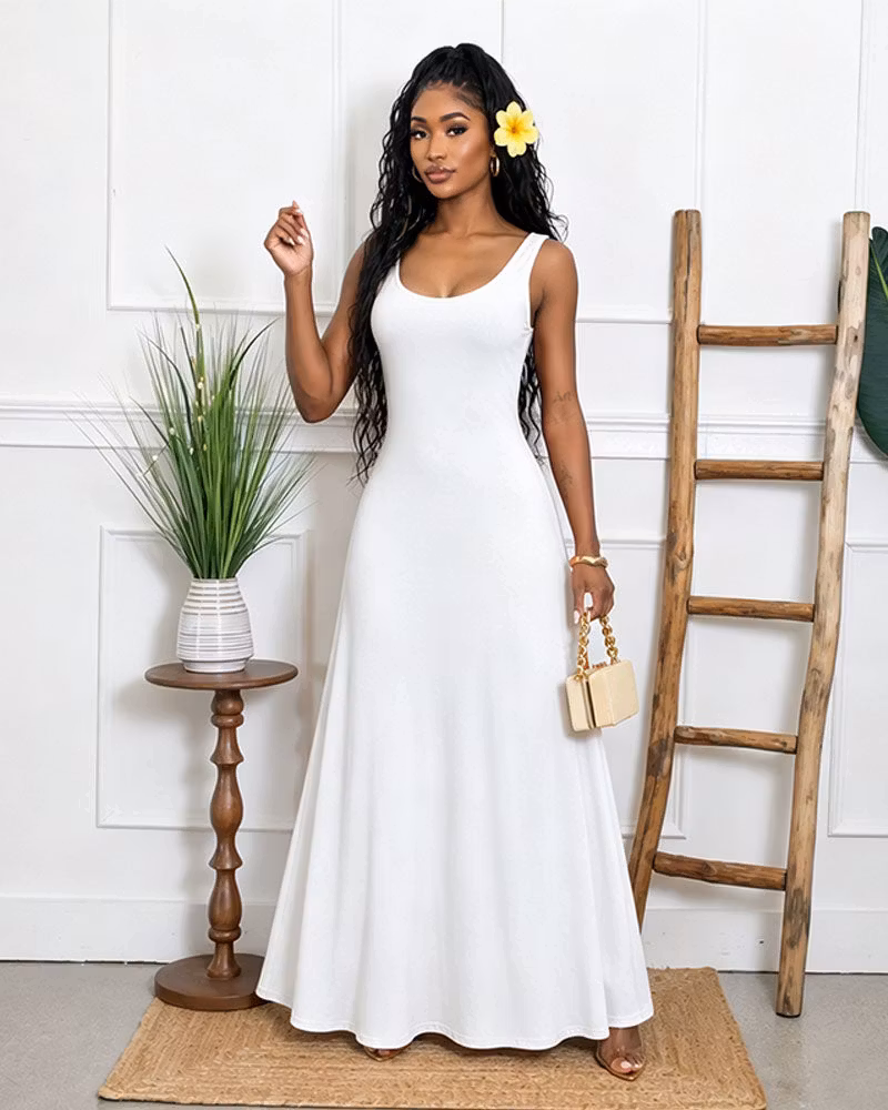 Noir Solstice Sleeveless Maxi Dress - cutemingle