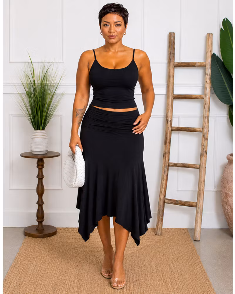 Dressing Up Ruched Skirt Set - cutemingle