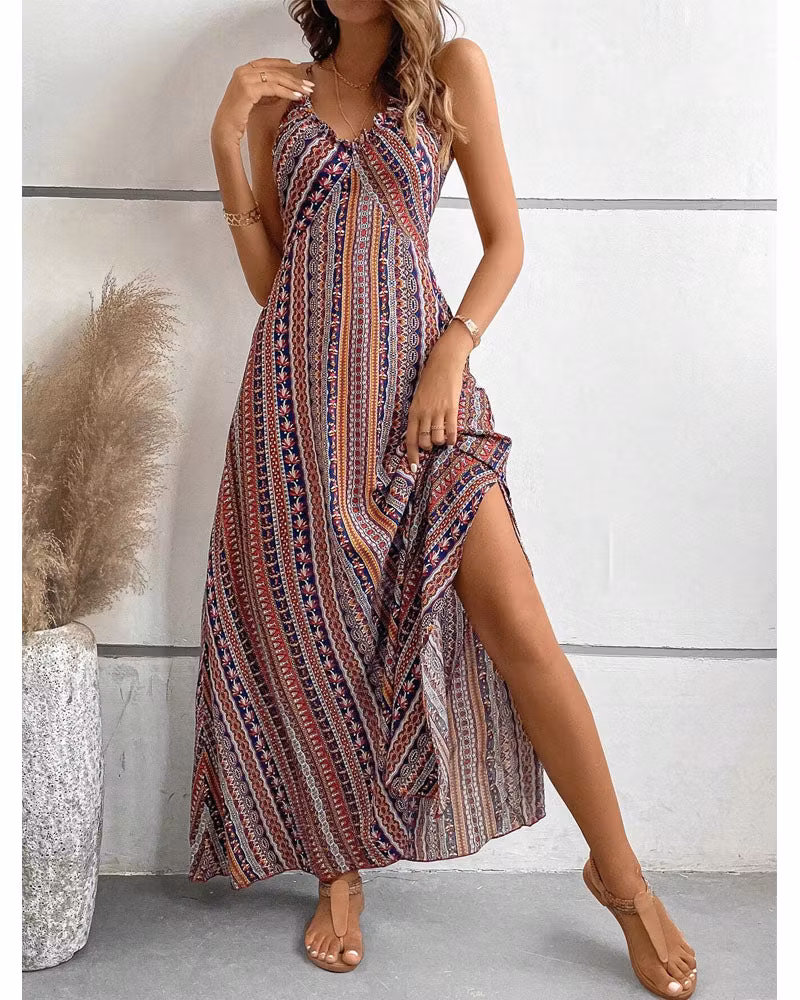 Coastal Bloom Maxi Dress - cutemingle