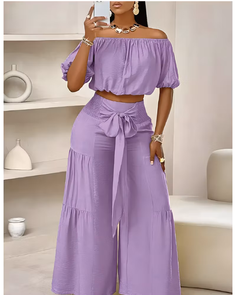 Take Me On A Vacay Pant Set - cutemingle