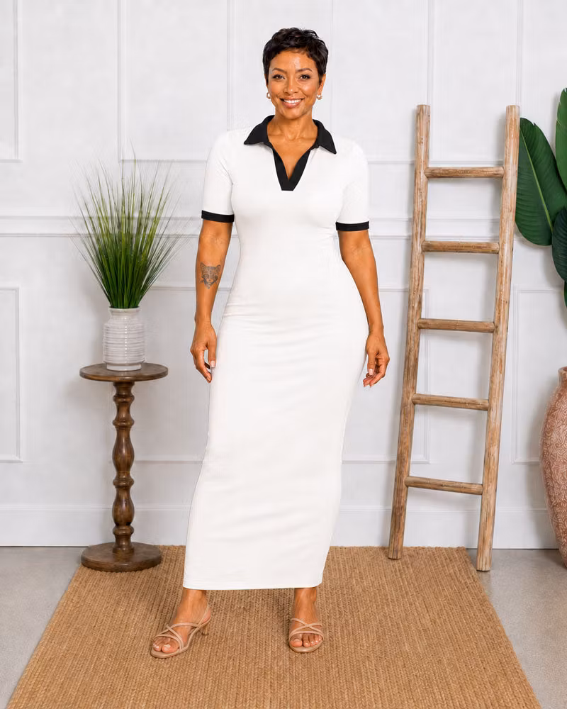 Club Hours Polo Maxi Dress - cutemingle