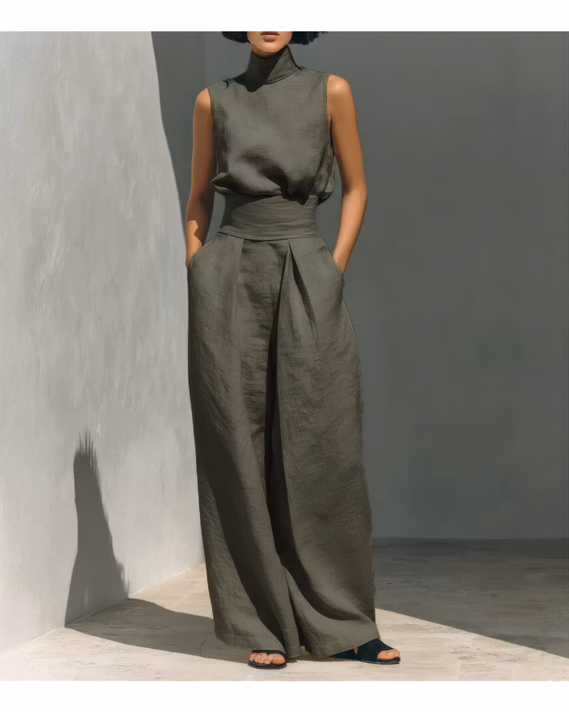 The Sandstone Linen Set - cutemingle