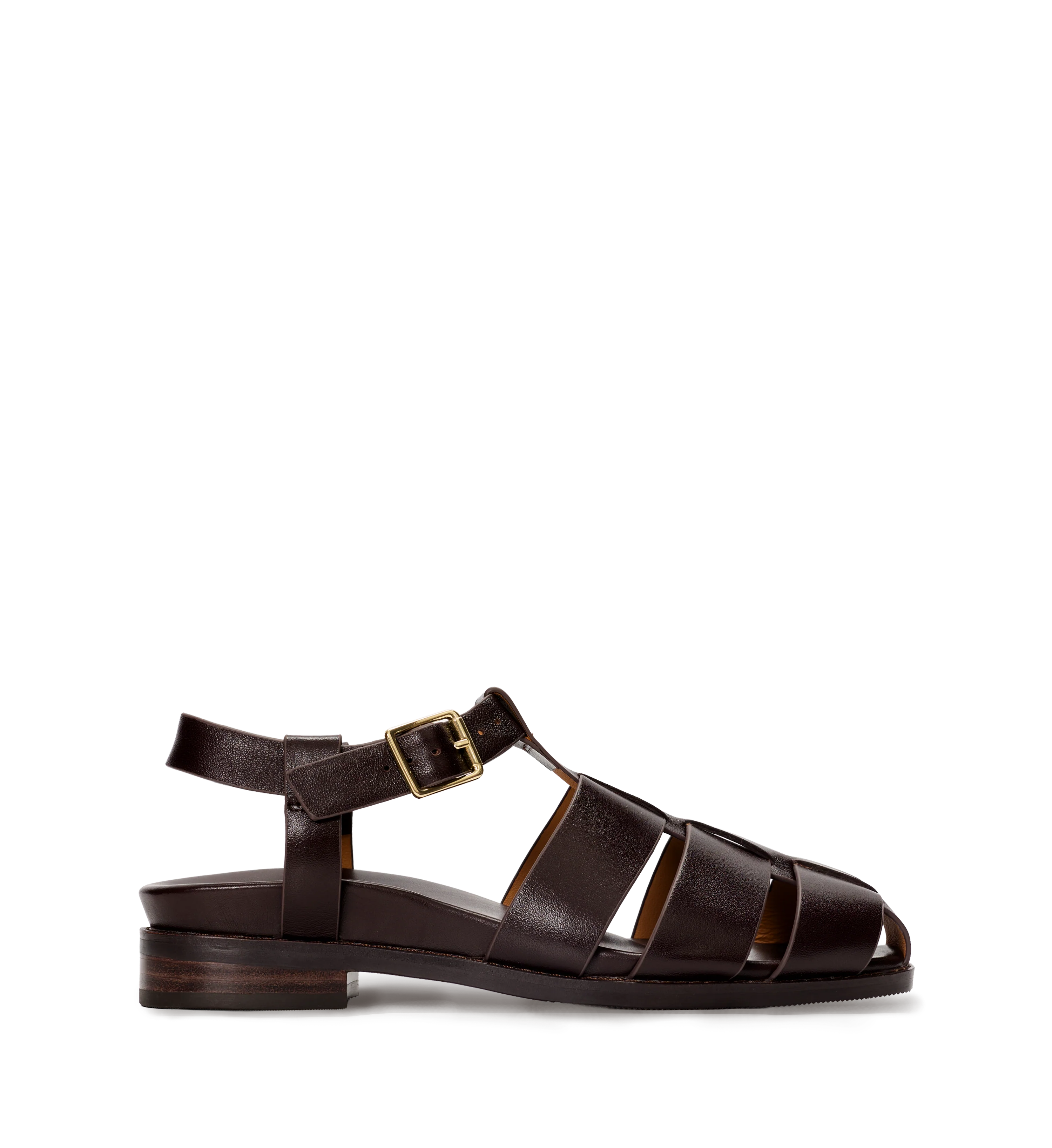 Arenaria Chocolate Brown Leather Casual Flats