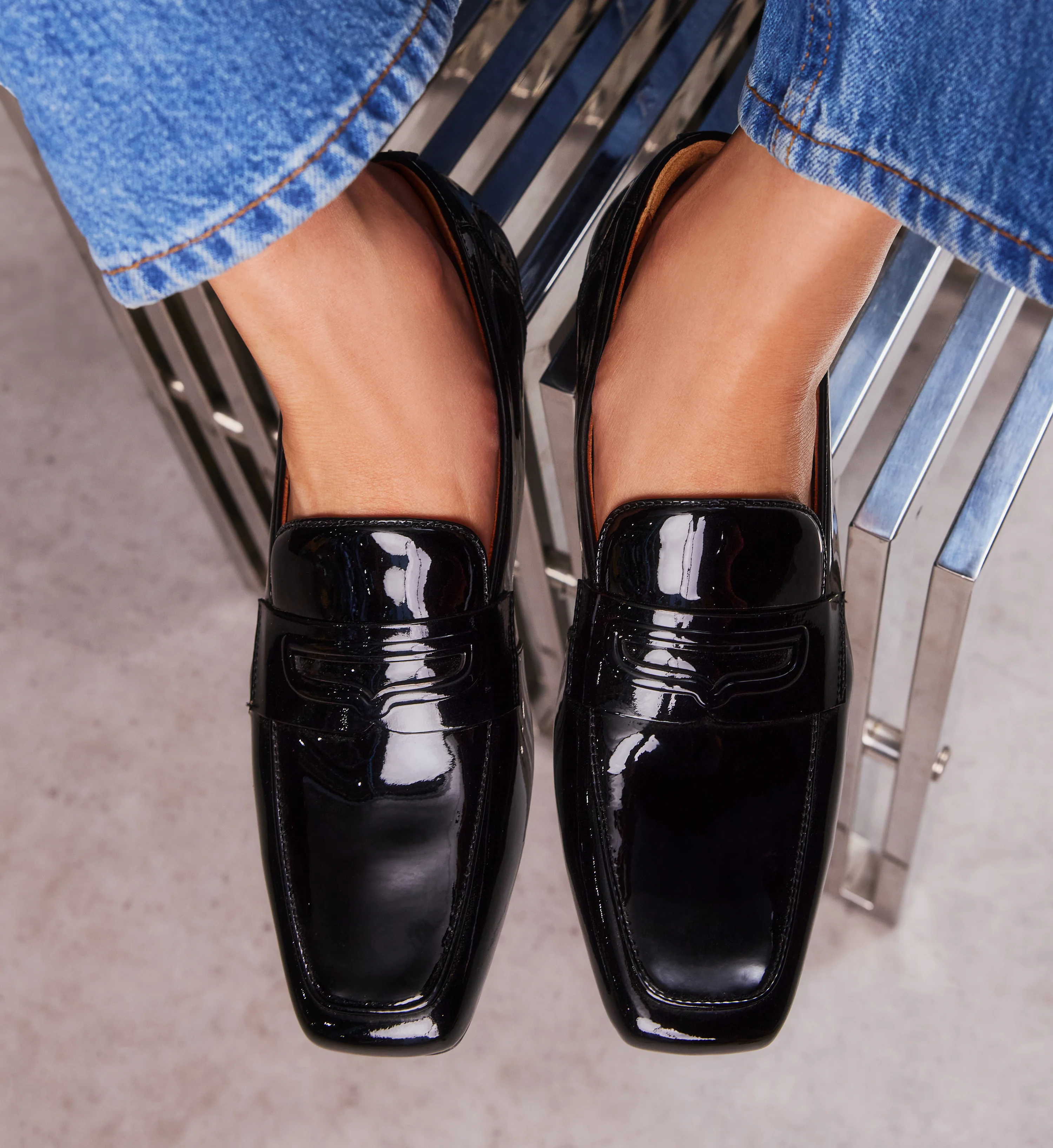 Barwing Black Patent Leather Loafers