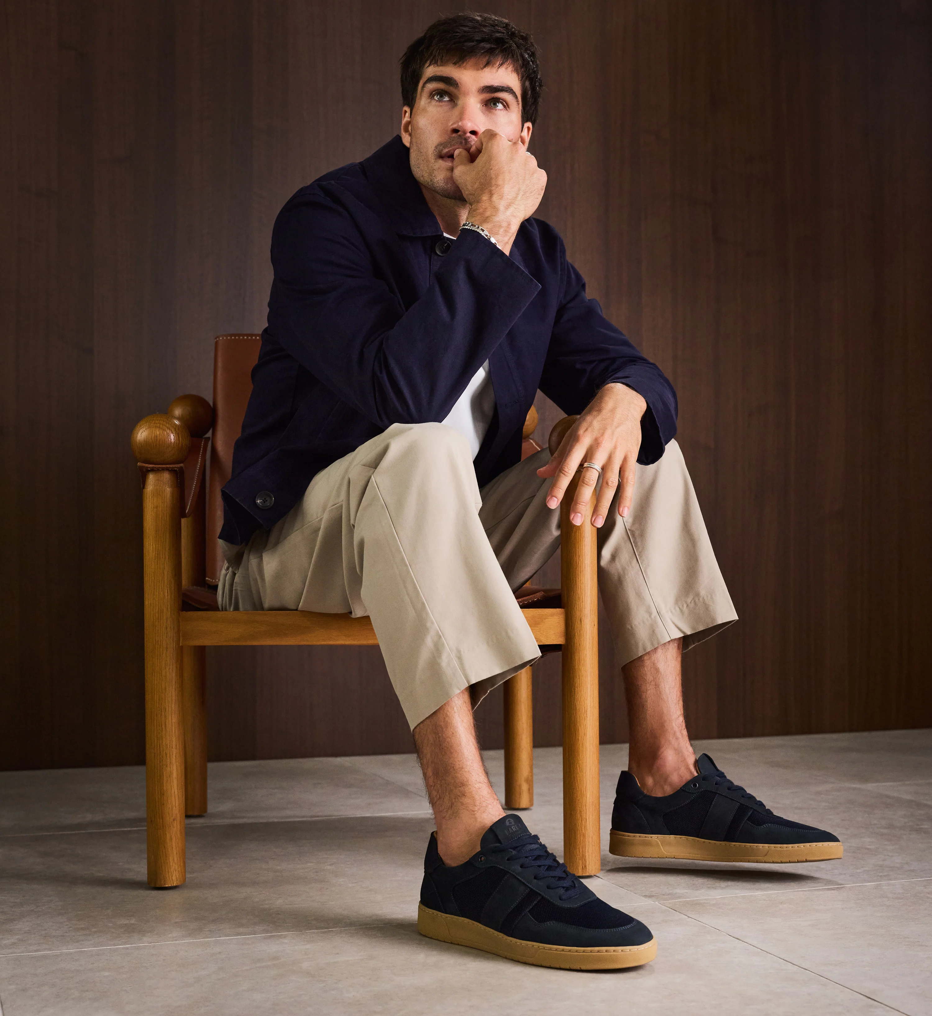 Caesium Navy Nubuck & Mesh Sneakers