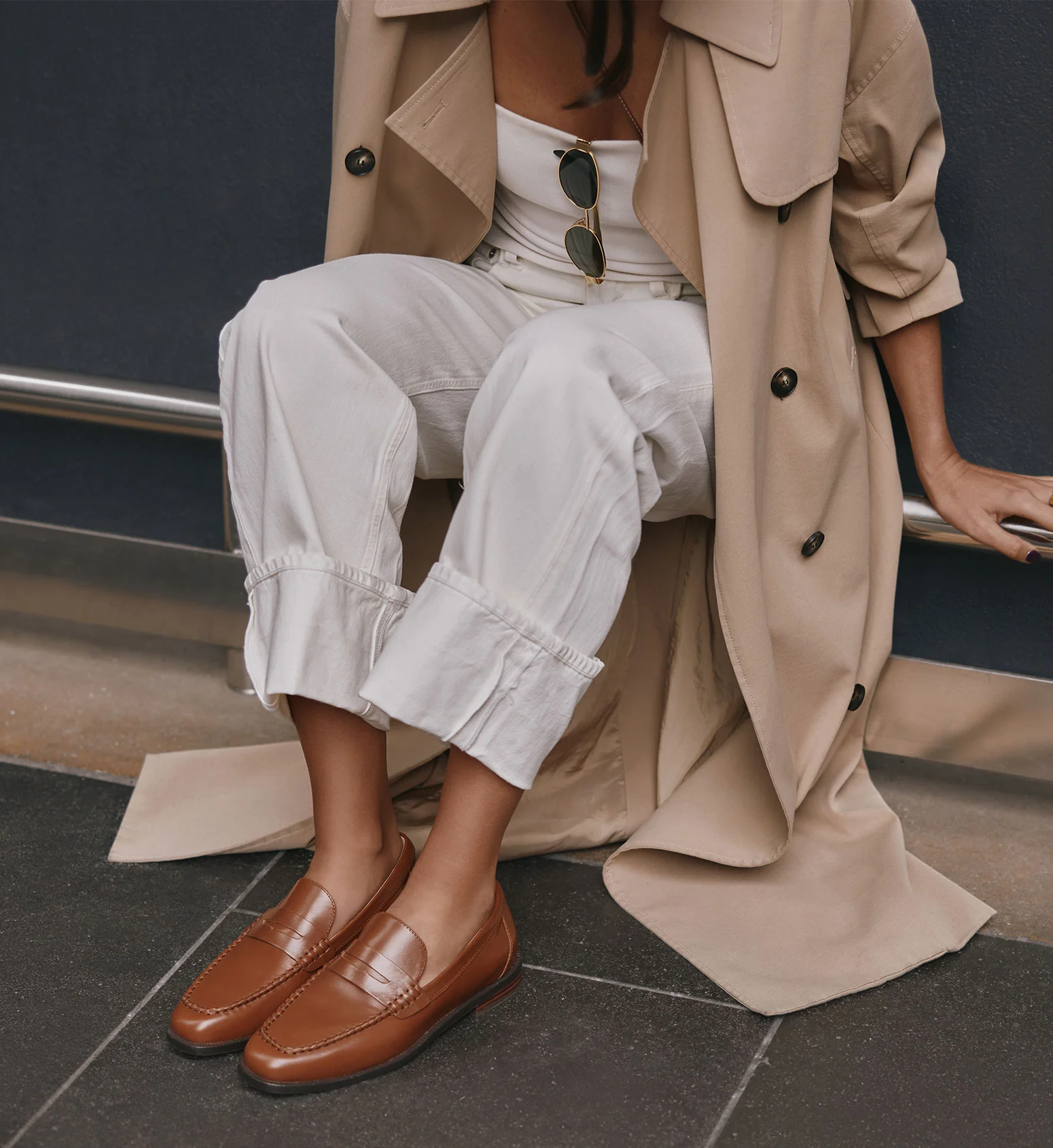 Maleo Nutshell Leather Loafers