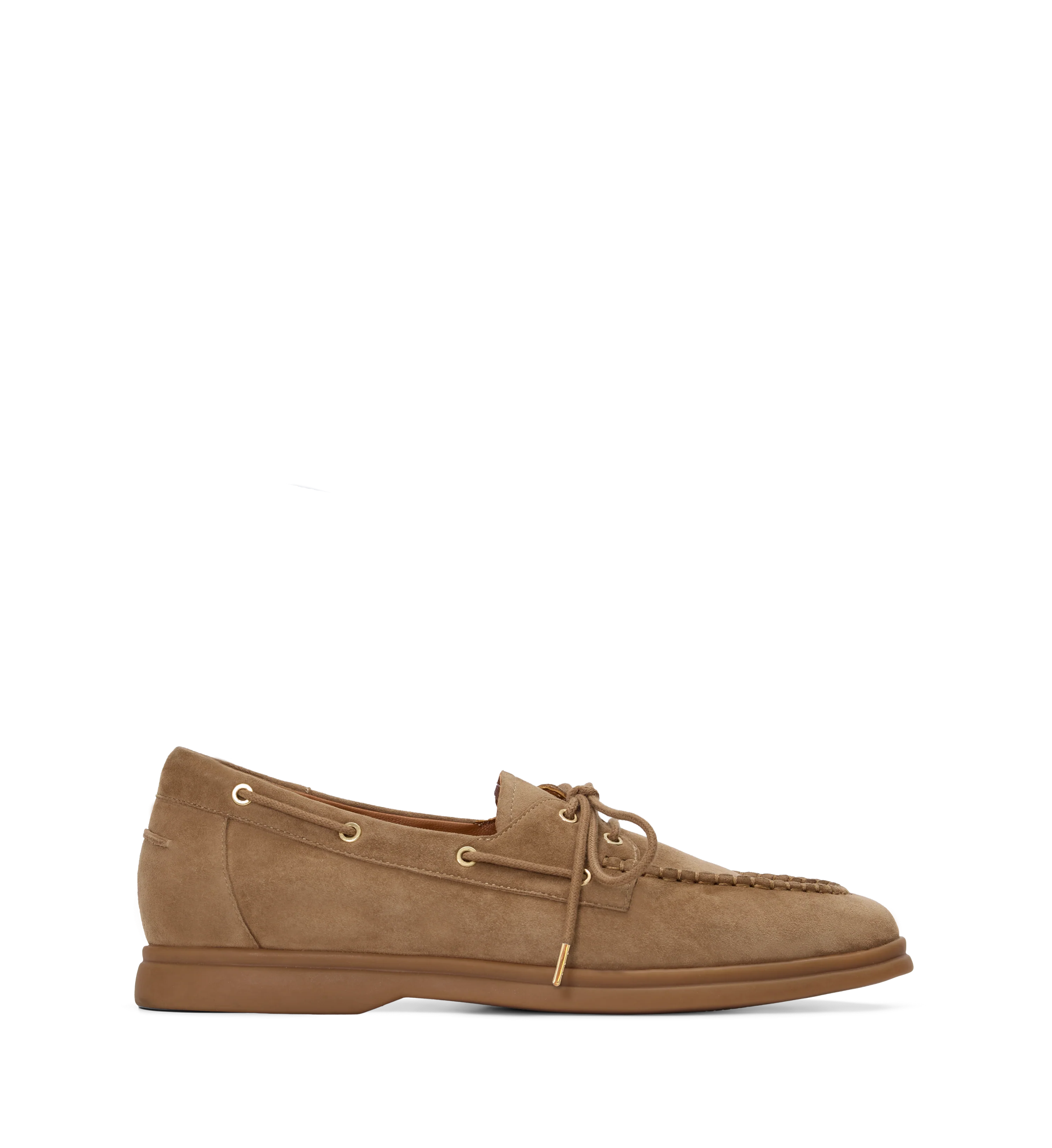 Tringa Coffee Tan Suede Casual Flats