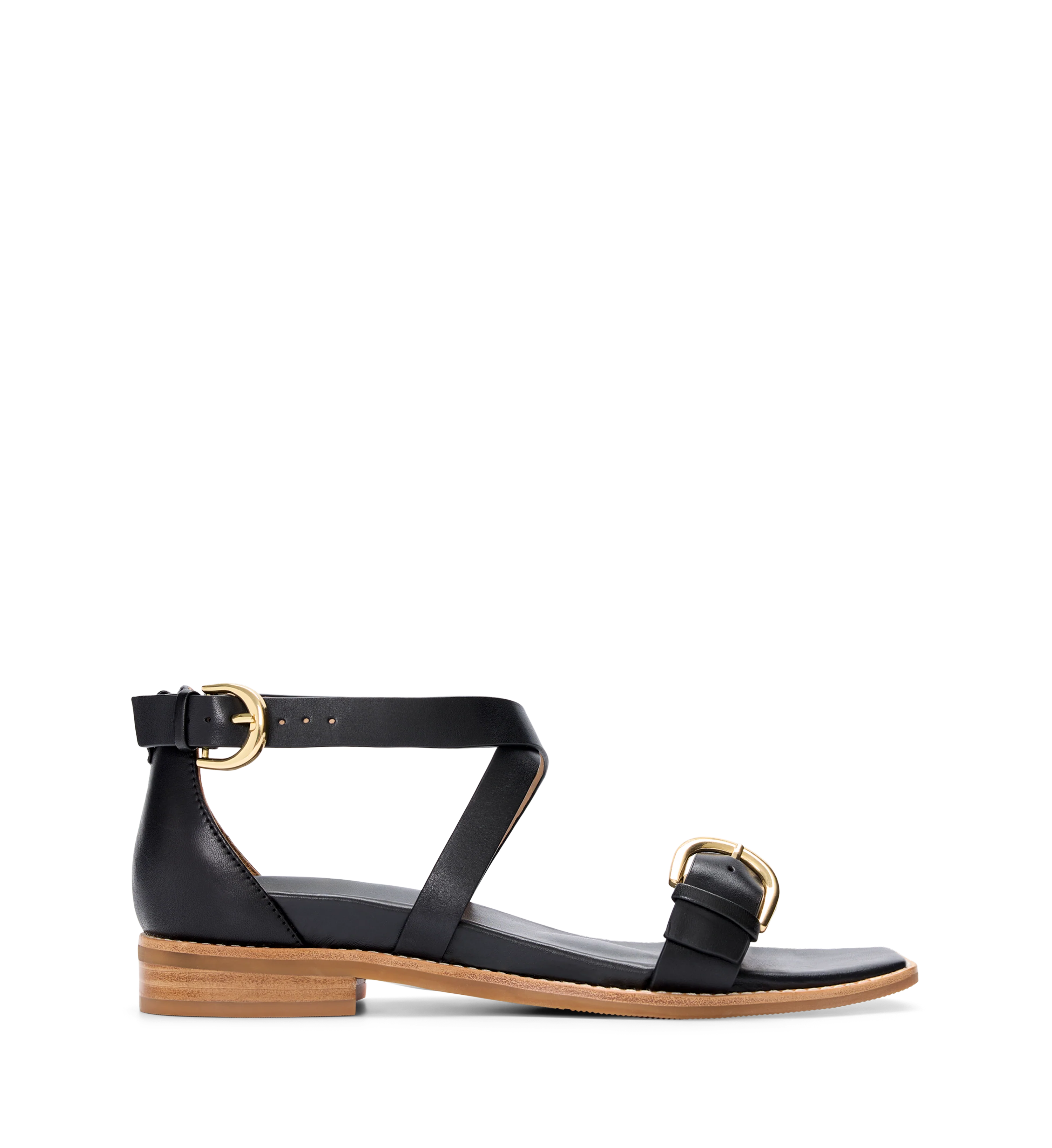 Cocoi Black Leather Sandals