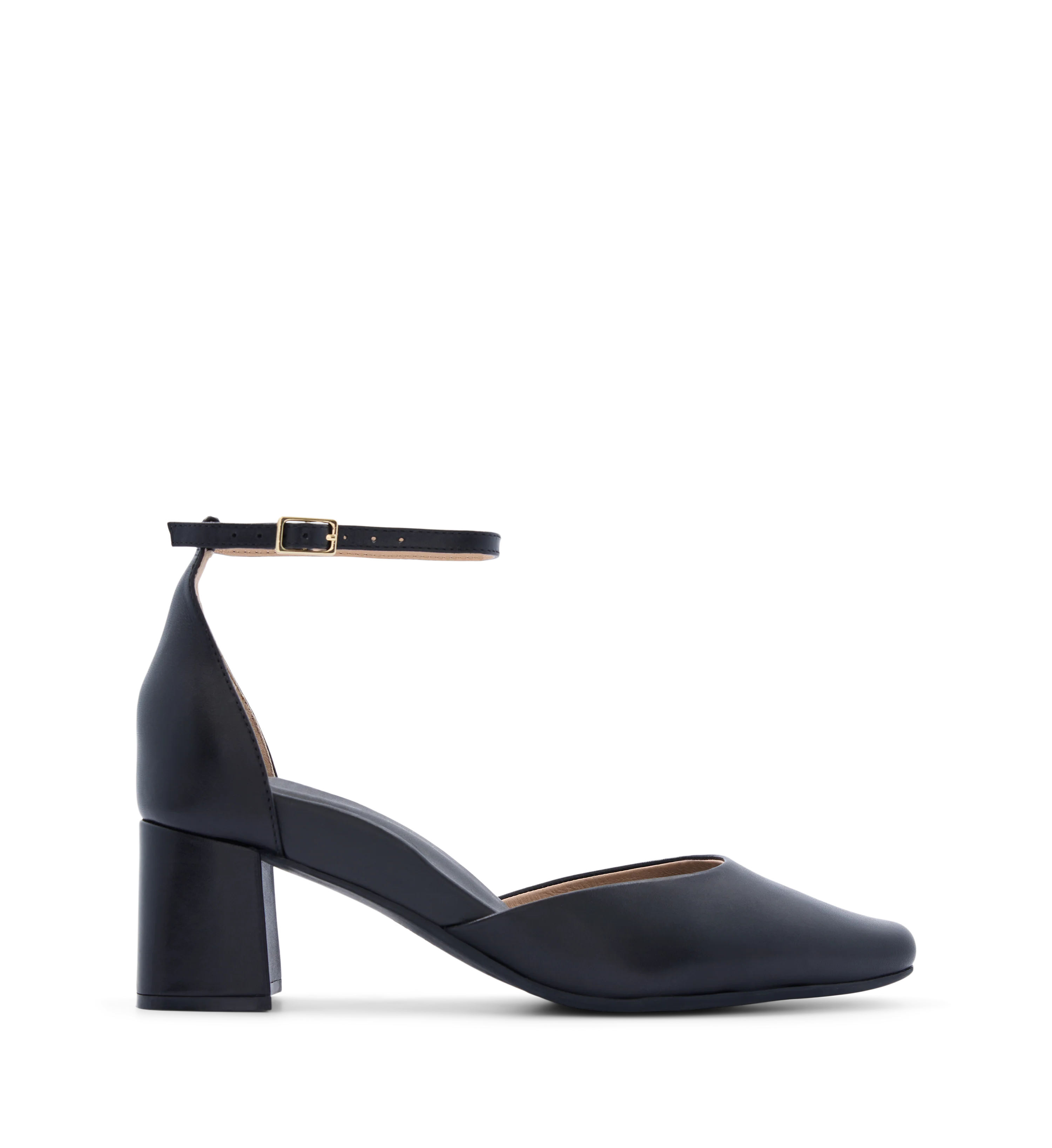 Gavilan Black Leather Low Heels
